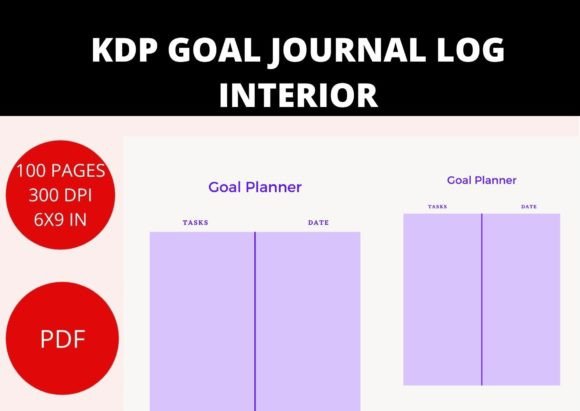 Download KDP GOAL PLANNER INTERIOR PDF - Goal planner Collection