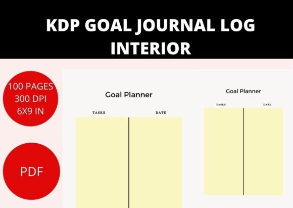 Download KDP GOAL PLANNER INTERIOR PDF - Goal planner Collection