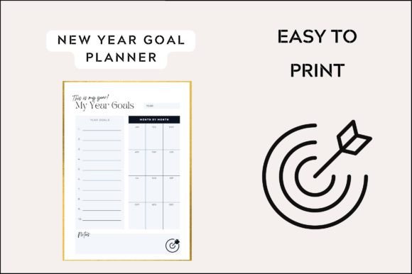 Download Printable New Year Goal Planner - Goal planner Collection