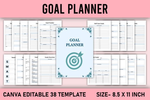 Download Goal Planner Canva Template - Premium Resources