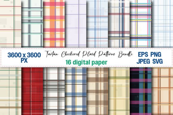 Download Tartan Checkered Plaid Patterns Bundle - Check Collection