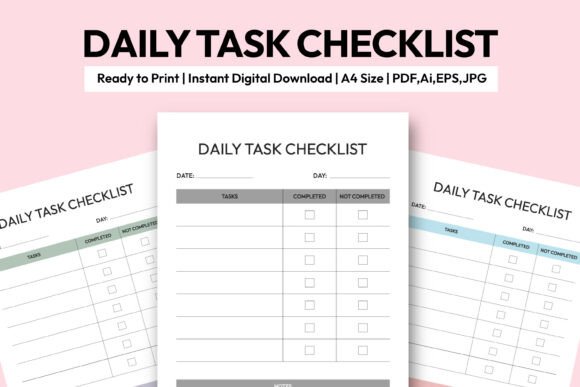 Download Daily Task Checklist Printable - Check Collection