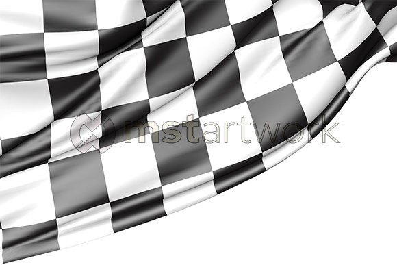 Download Checked Race Flag Isolated on White - Check Collection