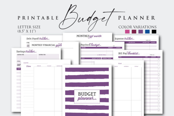 Download Letter Size Paycheck Budget Planner - Check Collection