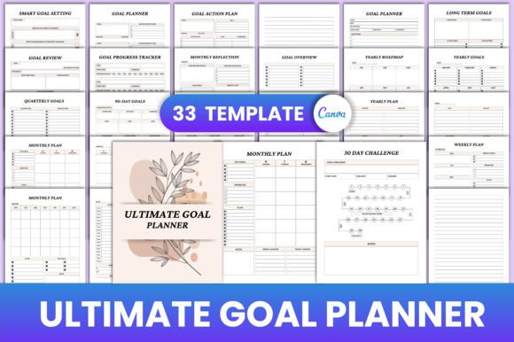 Download Ultimate Goal Planner Canva Interior - Premium Resources