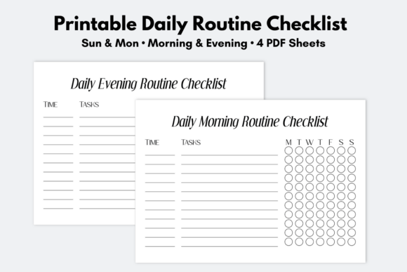 Download Daily Routine Printable Checklist - Check Collection