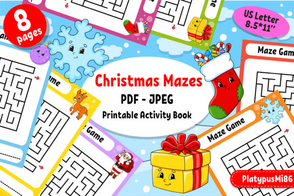 Download Christmas Mazes for Kids - PDF Printable - Pdf printable Collection