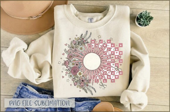 Download Boho Checked Pink Sunflower PNG - Check Collection