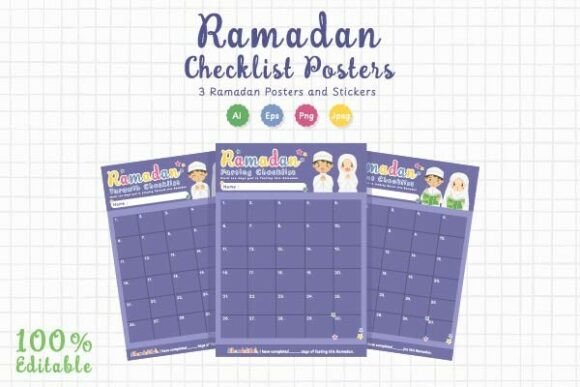 Download Ramadan Printable Checklist Posters Kids - Check Collection