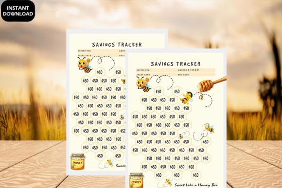 Download Honey Bee Saving Tracker PDF Printable - Pdf printable Collection