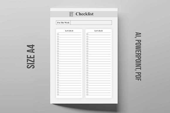 Download Blank Printable Checklist - Check Collection