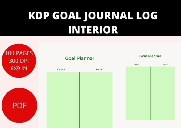 Download KDP GOAL PLANNER PDF INTERIOR - Goal planner Collection
