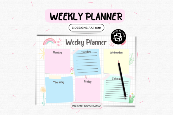 Download Weekly Planner PDF Printable - Pdf printable Collection